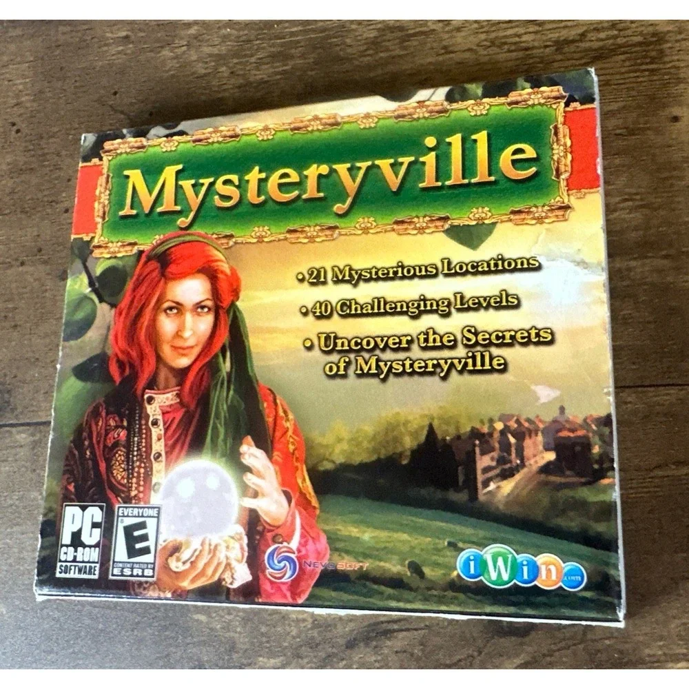 Mysteryville PC Compuer Game Windows Hidden Object picture search game Tested